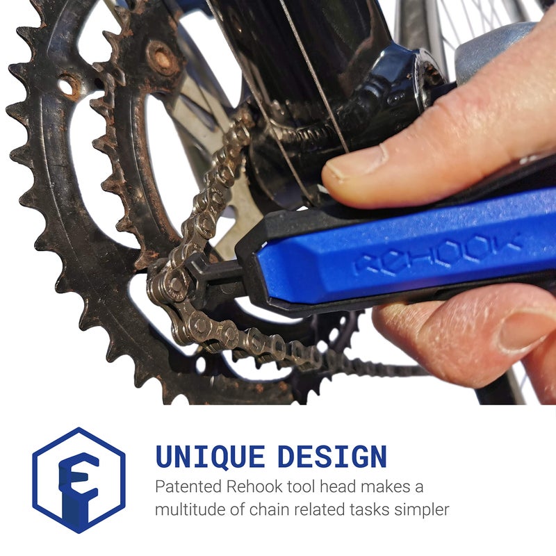 Rehook PLUS - Lightweight Bike Multi Tool for Cyclists. Includes Tyre Levers, Spoke Keys, Chain Tool, Wrench, Hex, Screwdriver - Image 5